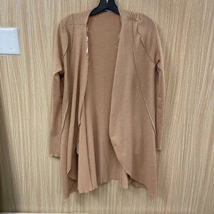 NWT Culture Code Tan Open Cardigan Size Large